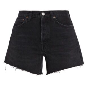 Agolde Parker Ridge Denim Shorts in Fright